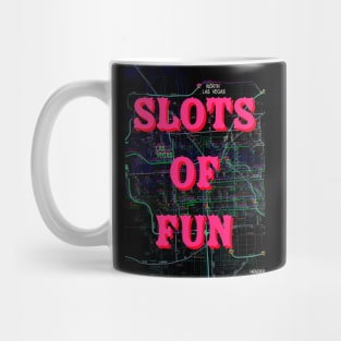 Slots Of Fun Vegas Map Artwork by Pengellyart Mug